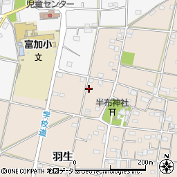 岐阜県加茂郡富加町羽生1350周辺の地図