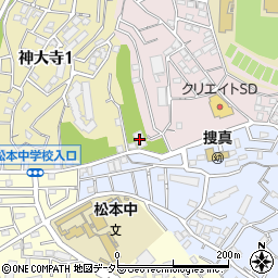 横浜中央霊園六角堂周辺の地図