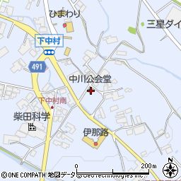 中川公会堂周辺の地図