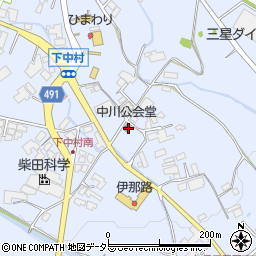 長野県飯田市中村1696周辺の地図