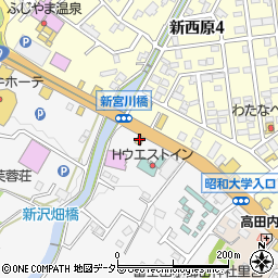 ファミリーマート河口湖インター店周辺の地図