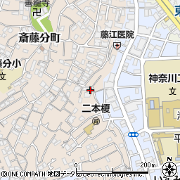 神奈川県横浜市神奈川区二本榎24-17周辺の地図