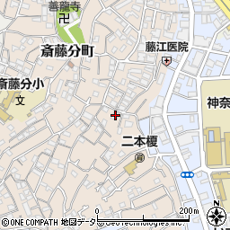 神奈川県横浜市神奈川区二本榎24-5周辺の地図