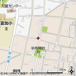 岐阜県加茂郡富加町羽生1337周辺の地図