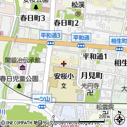 岐阜県関市いろは町周辺の地図