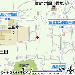 神奈川県厚木市三田459周辺の地図