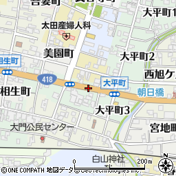 吉田観音前周辺の地図