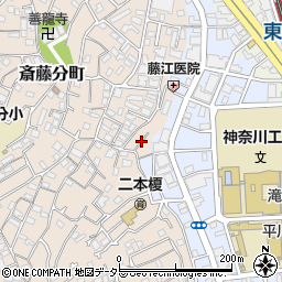 神奈川県横浜市神奈川区二本榎28周辺の地図