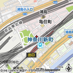 神奈川県横浜市神奈川区亀住町16-1周辺の地図