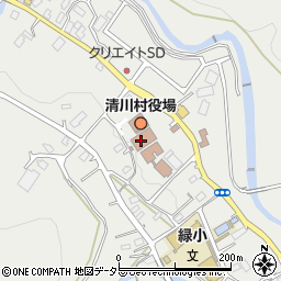 清川村　図書館周辺の地図