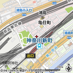神奈川県横浜市神奈川区亀住町16-7周辺の地図