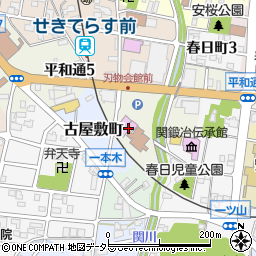 岐阜関刃物会館周辺の地図