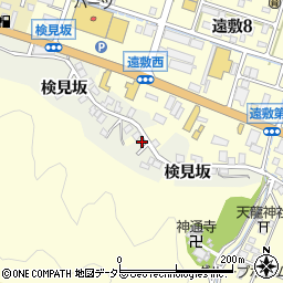 福井県小浜市検見坂周辺の地図