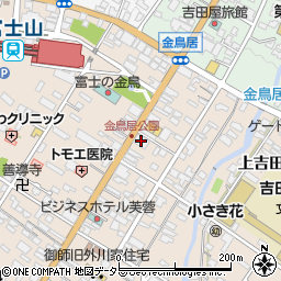 日本生命甲府支社富士吉田支部周辺の地図