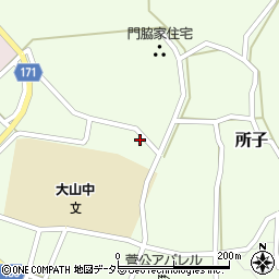 鳥取県西伯郡大山町所子220周辺の地図