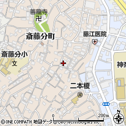 神奈川県横浜市神奈川区二本榎25-5周辺の地図