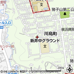 猪子山第三公園周辺の地図