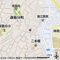 神奈川県横浜市神奈川区二本榎25-13周辺の地図