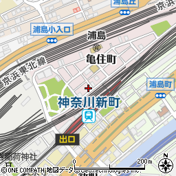 神奈川県横浜市神奈川区亀住町16-11周辺の地図