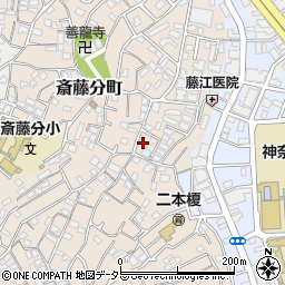 神奈川県横浜市神奈川区二本榎25-6周辺の地図