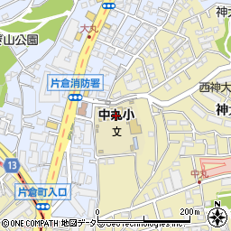 横浜市立中丸小学校周辺の地図