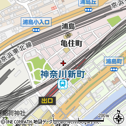 神奈川県横浜市神奈川区亀住町16-12周辺の地図