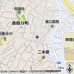 神奈川県横浜市神奈川区二本榎25-10周辺の地図