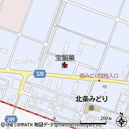 宝製菓株式会社　北栄工場周辺の地図