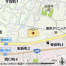 バロー関ひがし店周辺の地図