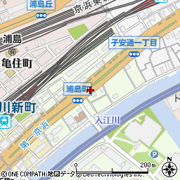 神奈川県横浜市神奈川区浦島町周辺の地図