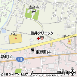 岐阜信用金庫東関支店周辺の地図