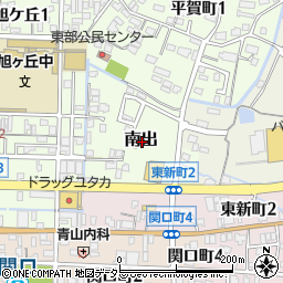 岐阜県関市南出周辺の地図
