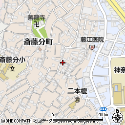 神奈川県横浜市神奈川区二本榎25-9周辺の地図