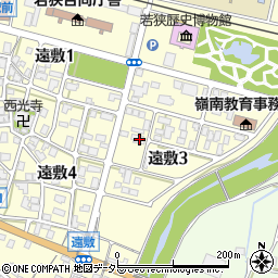 福井県小浜市遠敷3丁目105周辺の地図