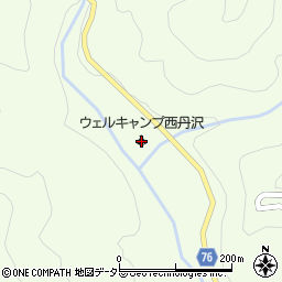 ウェルキャンプ西丹沢周辺の地図