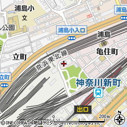 神奈川県横浜市神奈川区亀住町1周辺の地図