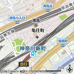 神奈川県横浜市神奈川区亀住町15周辺の地図
