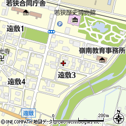 福井県小浜市遠敷3丁目203周辺の地図