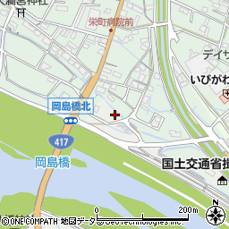 岐阜県揖斐郡揖斐川町下岡島297周辺の地図