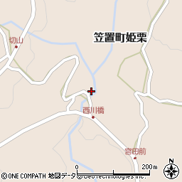 岐阜県恵那市笠置町姫栗267周辺の地図