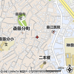 神奈川県横浜市神奈川区二本榎26-13周辺の地図