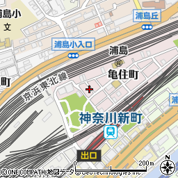 神奈川県横浜市神奈川区亀住町7-11周辺の地図