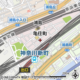 神奈川県横浜市神奈川区亀住町15-10周辺の地図