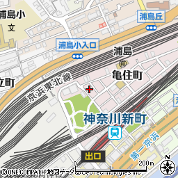 神奈川県横浜市神奈川区亀住町7-5周辺の地図