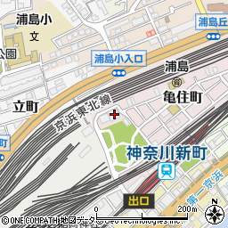 神奈川県横浜市神奈川区亀住町3周辺の地図