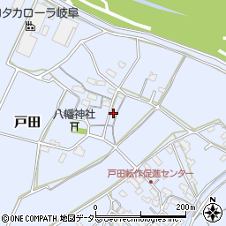 岐阜県関市戸田538周辺の地図