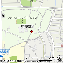 神奈川県横浜市瀬谷区中屋敷3丁目周辺の地図