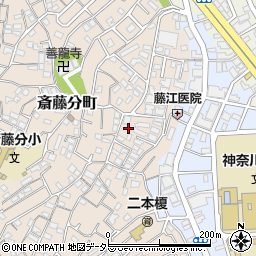 神奈川県横浜市神奈川区二本榎26-16周辺の地図
