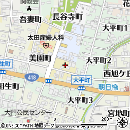 岐阜県関市長住町周辺の地図