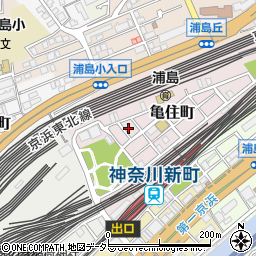 神奈川県横浜市神奈川区亀住町6-3周辺の地図